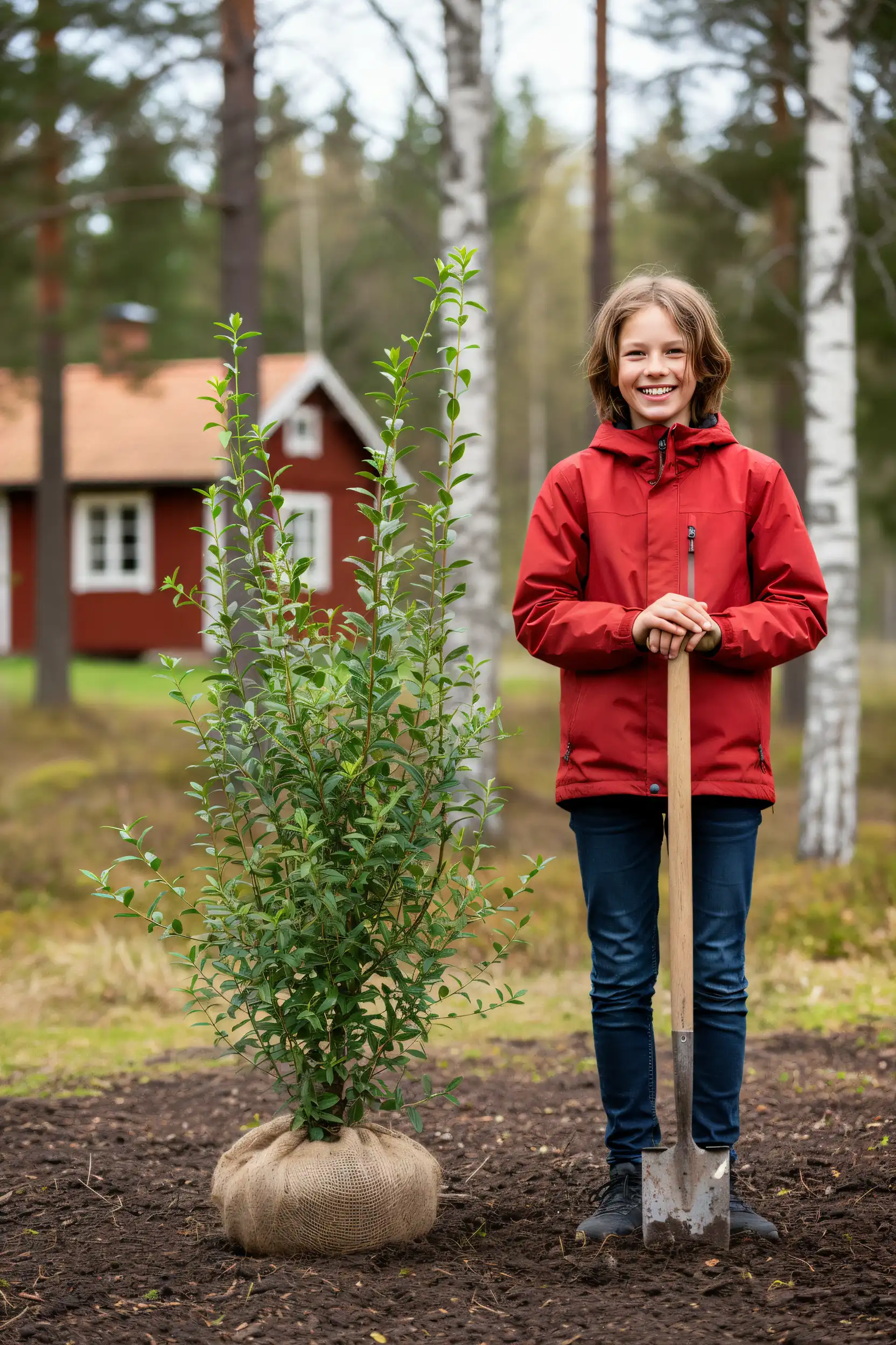 Liguster liga hekk Genius Pakke med rotball 100-140cm - Gir umiddelbar innsyn