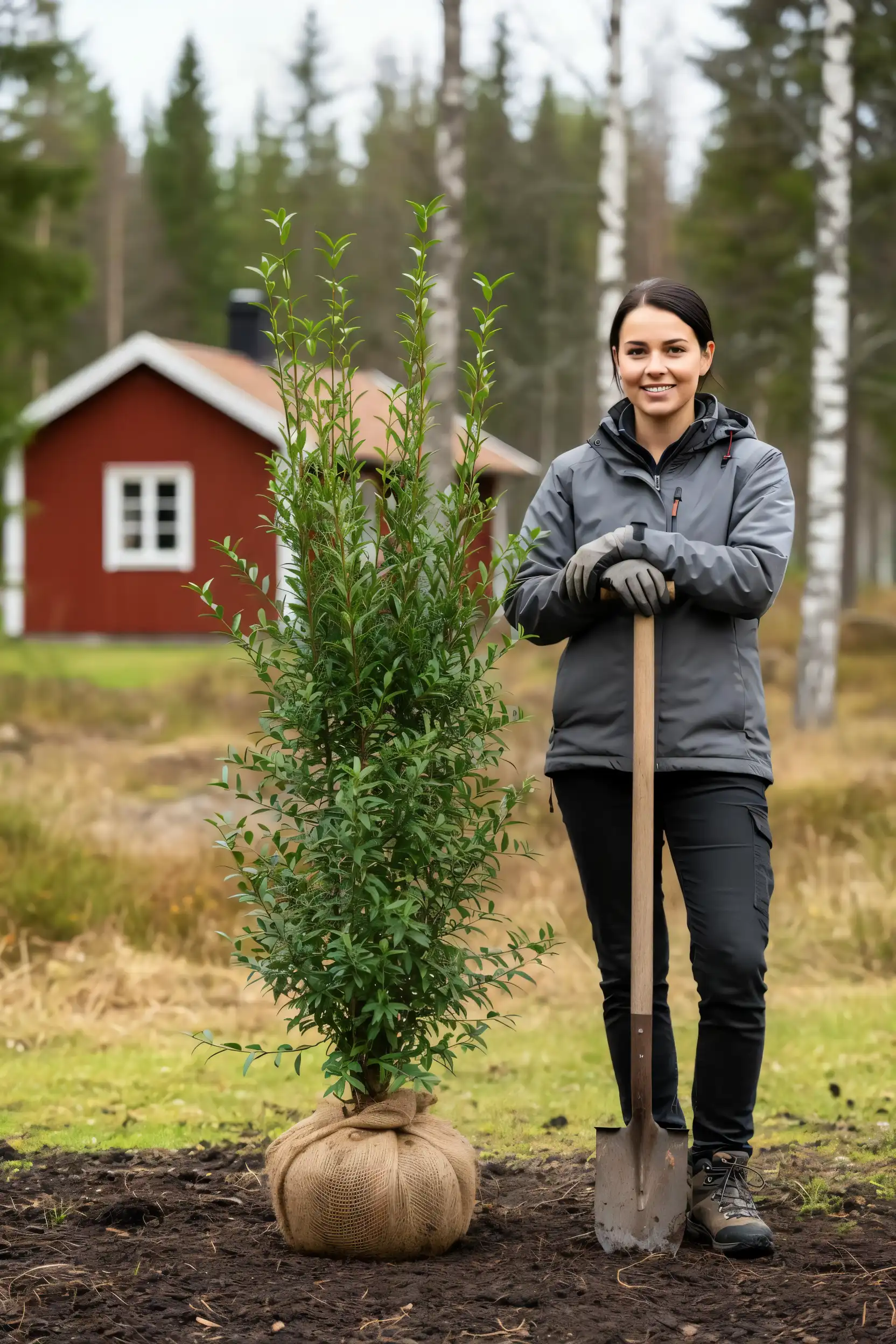 Liguster liga hekk Genius Pakke med rotball 140-180cm - Gir umiddelbar innsyn