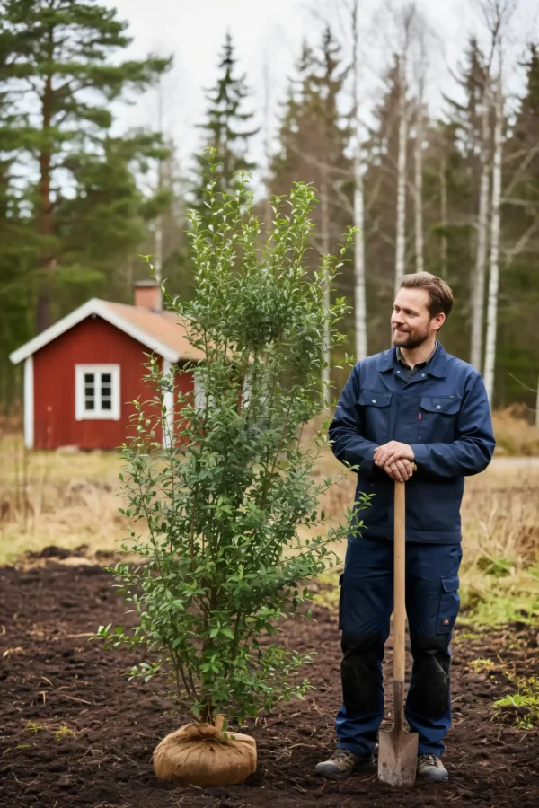 Liguster liga hekk Genius Pakke med rotball 180-220cm - Gir umiddelbar innsyn