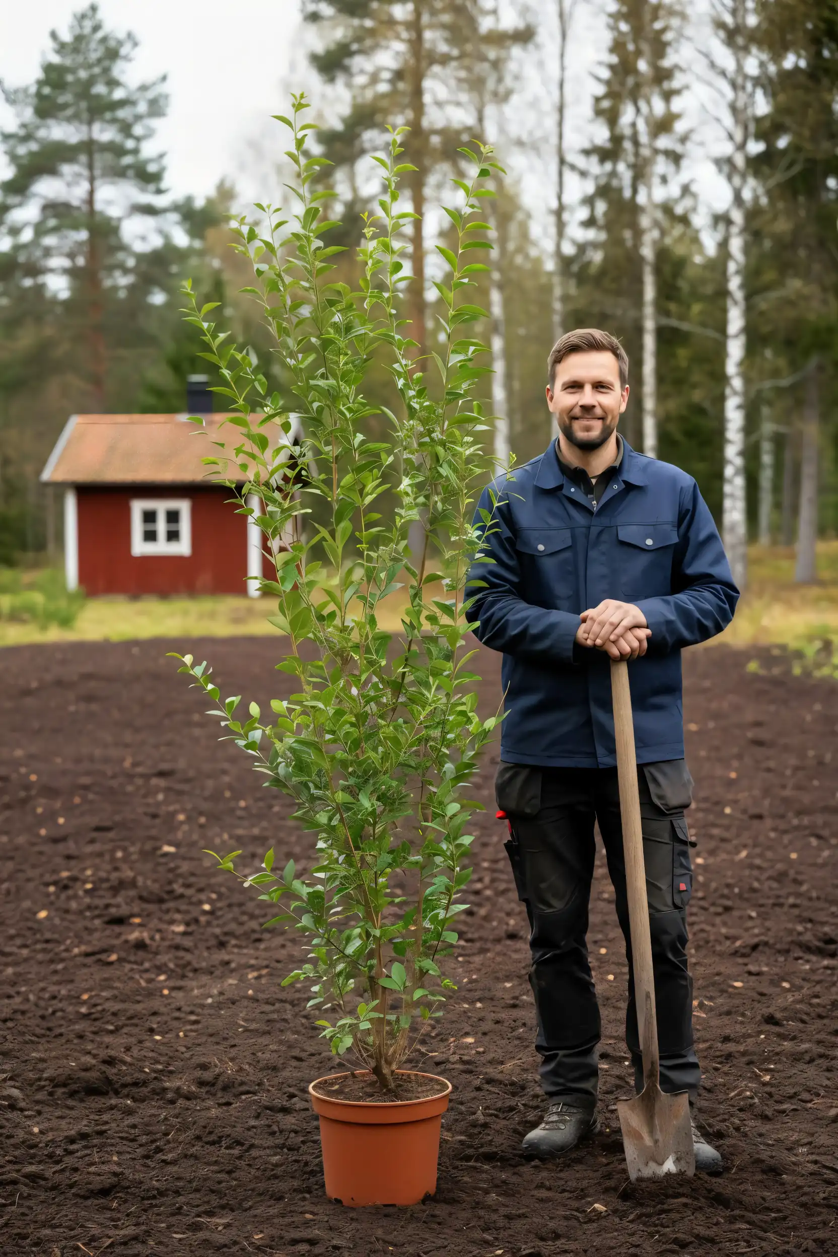 Bredbladig liguster hekk Genius Pakke i potte 180-220cm - Gir umiddelbar innsyn