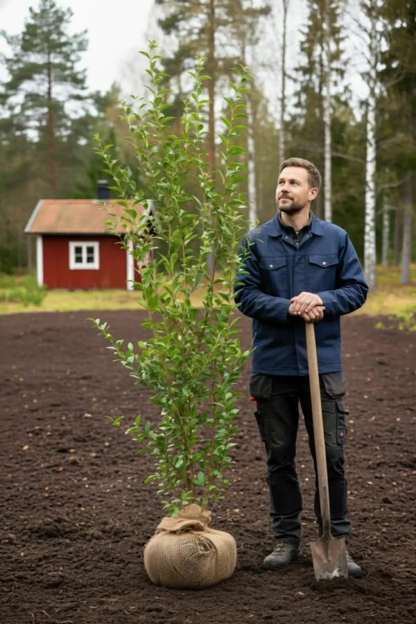 Bredbladig liguster hekk Genius Pakke med rotball 180-220cm - Gir umiddelbar innsyn